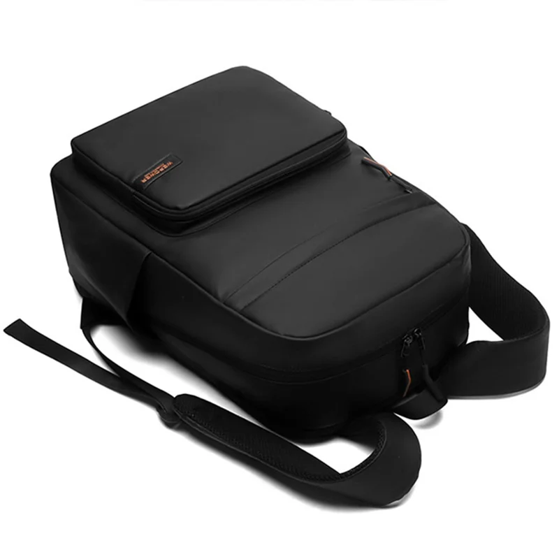 WEPOWER 3433 Business Commuter Backpack Men Large Capacity Waterproof Laptop Bag Travel Rucksack - Black