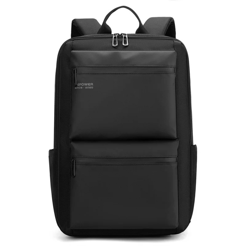 WEPOWER 1690-01 Business Travel Laptop Backpack Large Capacity Multifunctional Commuter Daypack - Black
