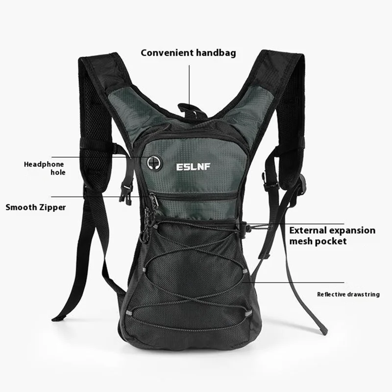 Sac à dos de randonnée et de cyclisme extérieur ESLNF, imperméable, grande capacité, avec système d'hydratation