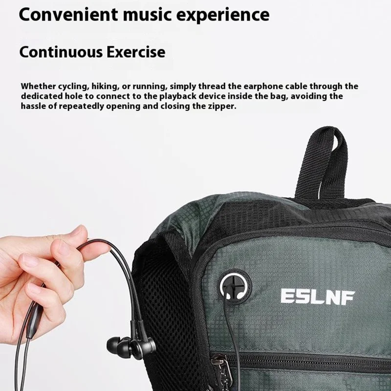 Sac à dos de randonnée et de cyclisme extérieur ESLNF, imperméable, grande capacité, avec système d'hydratation