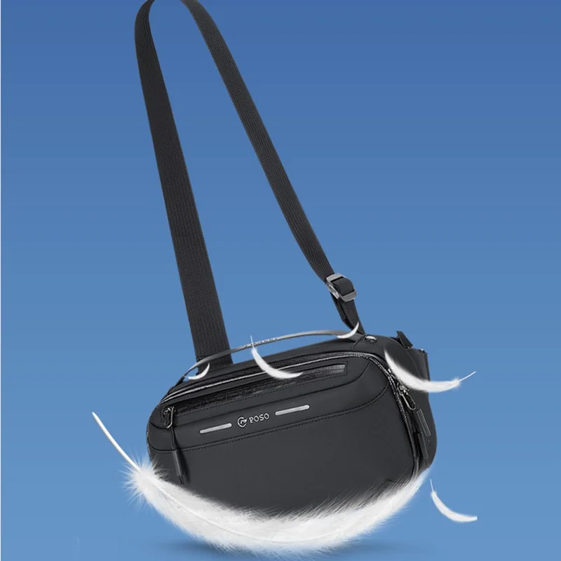 POSO PS-832 Multi-Functional Men Digital Accessory Organizer Bag Waterproof Single Shoulder Crossbody Bag