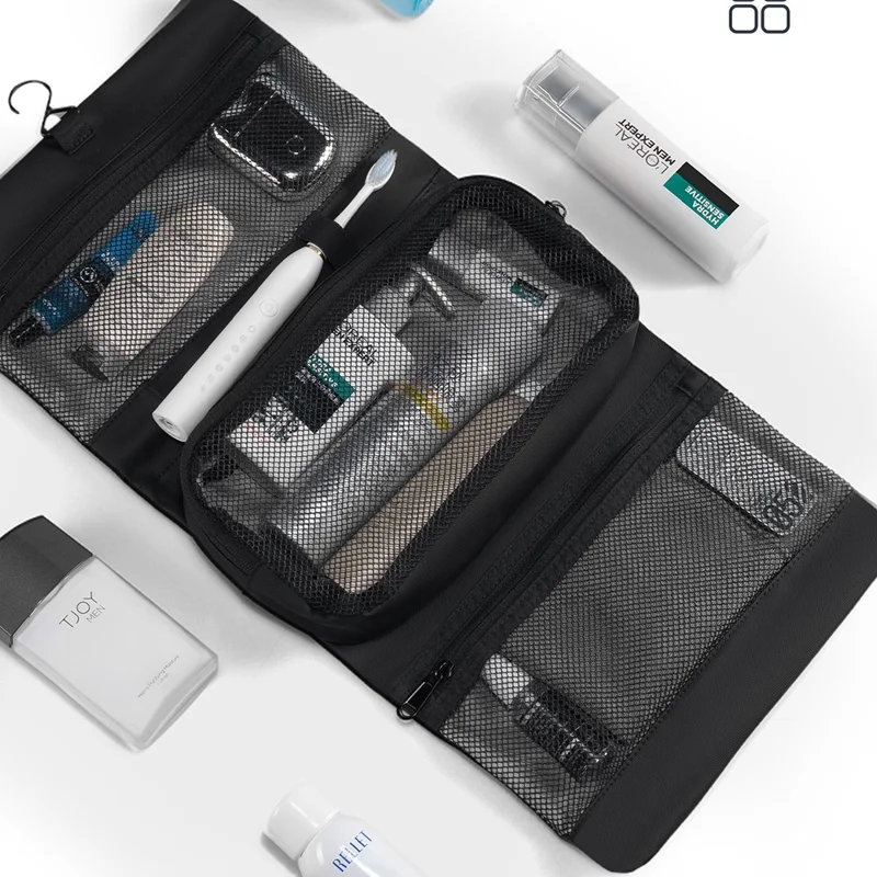 MARK RYDEN MR59 Travel Toiletry Bag for Men Large Capacity Wet Dry Separated Storage Cosmetic Pouch with Magnetic Clasp