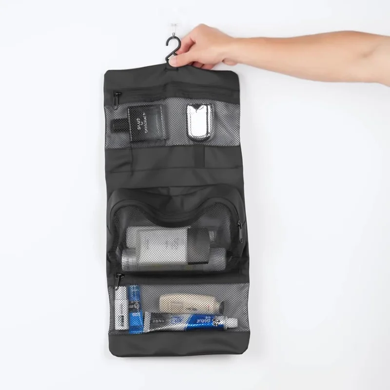 MARK RYDEN MR59 Travel Toiletry Bag for Men Large Capacity Wet Dry Separated Storage Cosmetic Pouch with Magnetic Clasp