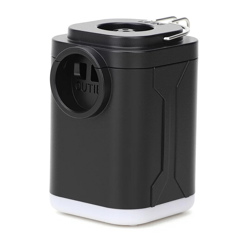 POSO PS-678 4 in 1 Expandable Laptop Backpack and Small Storage Bags Set Travel Dual Shoulder Bag with Air Pump - Black