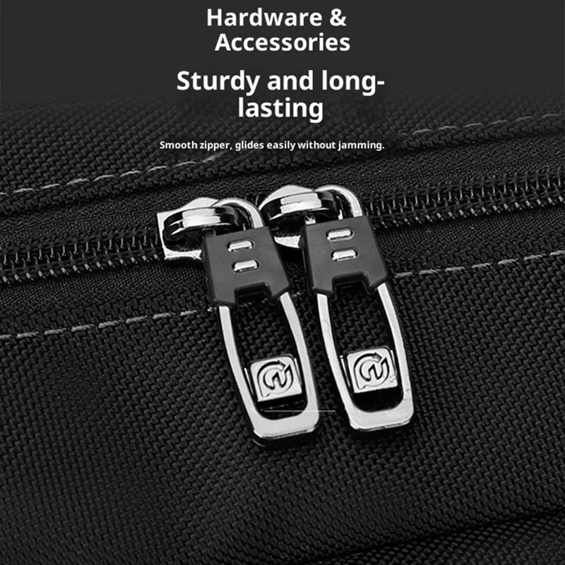 WEPOWER 9308 Waterproof Nylon Casual Shoulder Bag for Men Crossbody Pack Built In Keyring Strap - Dark Blue