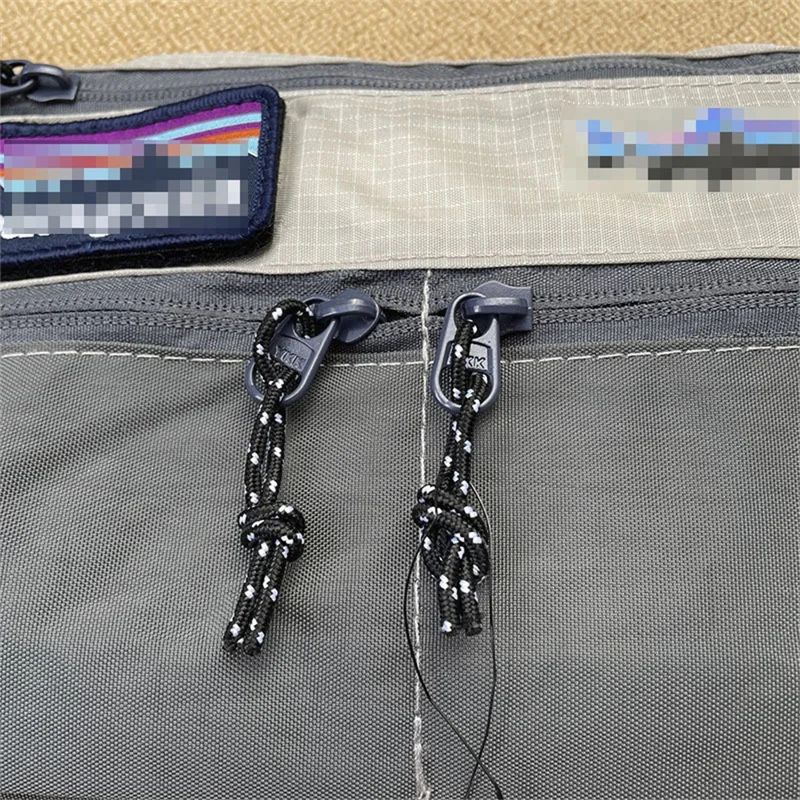 Unisex Oxford Cloth Contrast Color Crossbody Bag Waterproof Shoulder Bag Multi-Functional Phone Case - Grey