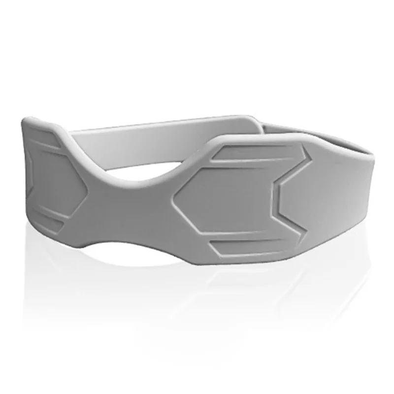 XX-025 1Pc Sports Silicone Patella Strap Lightweight Breathable Knee Support Brace Joint Stabilization Pressure Relief - Grey