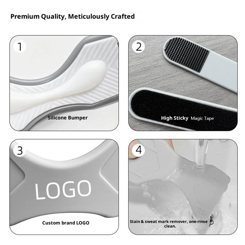 XX-025 1Pc Sports Silicone Patella Strap Lightweight Breathable Knee Support Brace Joint Stabilization Pressure Relief - Grey