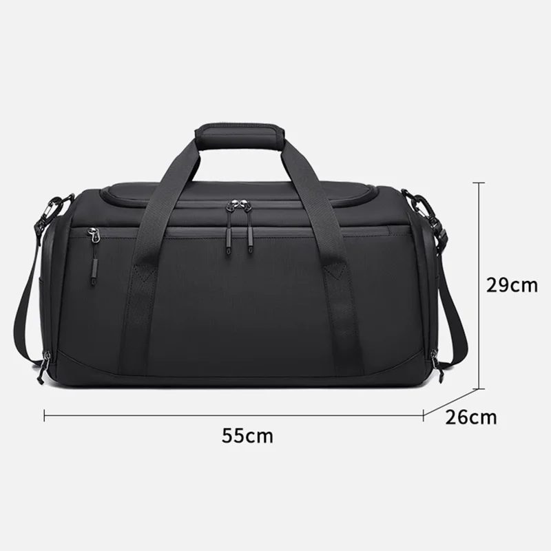 حقيبة جيم PS-512 سعة 41 لترًا مقاومة للماء مع فصل بين المواد الجافة والرطبة، حقيبة يد بحزام كتف قابل للتعديل