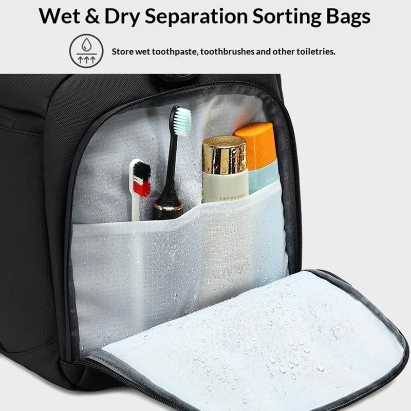 حقيبة جيم PS-512 سعة 41 لترًا مقاومة للماء مع فصل بين المواد الجافة والرطبة، حقيبة يد بحزام كتف قابل للتعديل