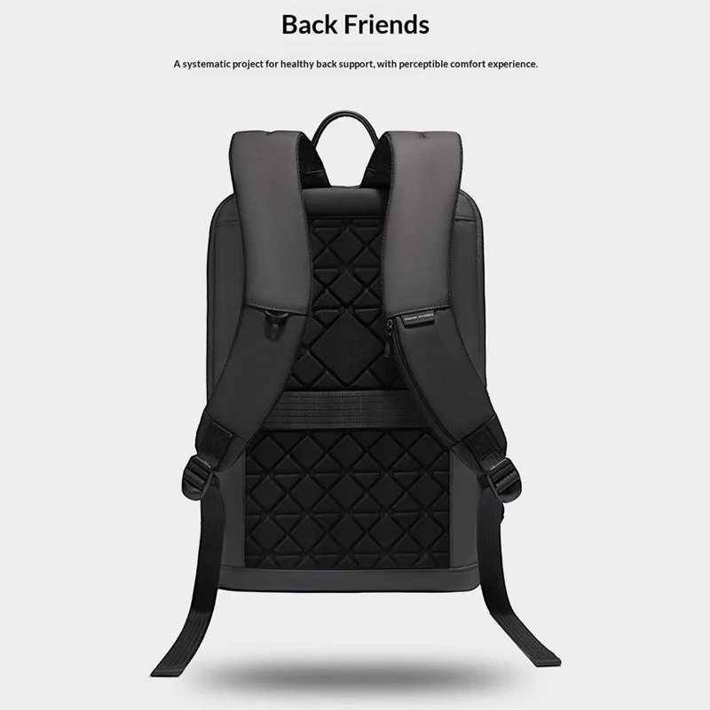 MARK RYDEN MR7003G Travel Laptop Backpack for Men Oxford Fabric Business Notebook Daypack - Black