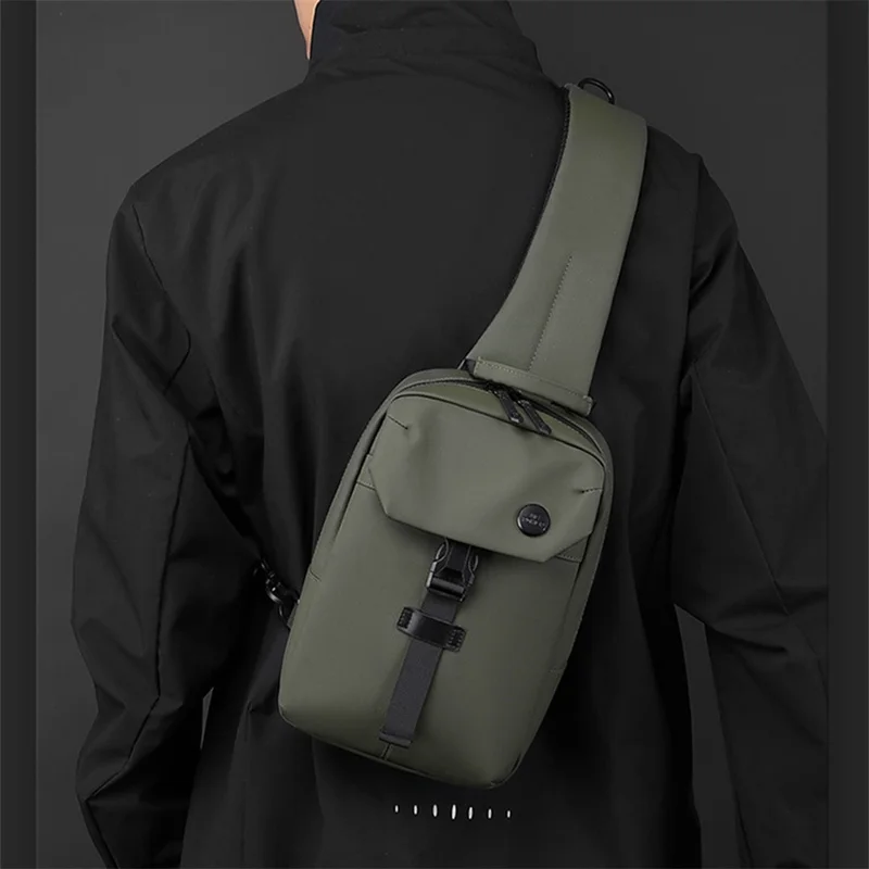 WEPOWER 1310# Casual borstzak Grote capaciteit schoudertas Trendy minimalistisch ontwerp Praktische crossbody tas - Kaki