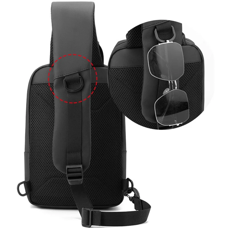 WEPOWER 1310# Casual borstzak Grote capaciteit schoudertas Trendy minimalistisch ontwerp Praktische crossbody tas - Kaki