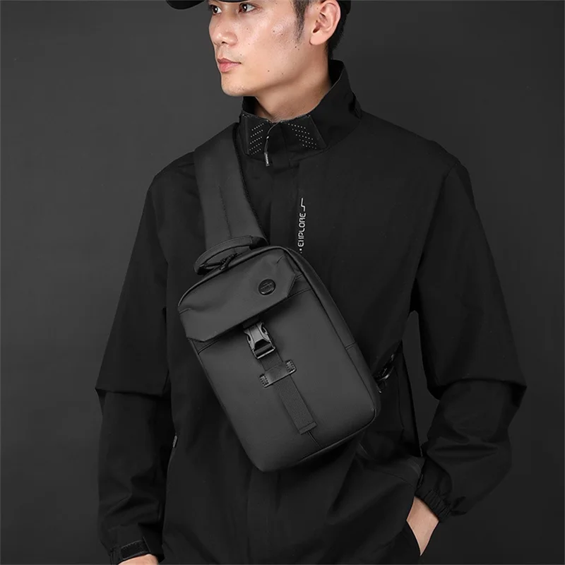 WEPOWER 1310# Casual borstzak Grote capaciteit schoudertas Trendy minimalistisch ontwerp Praktische crossbody tas - Kaki