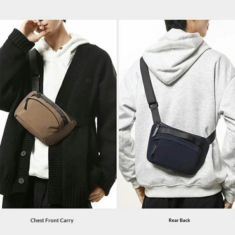 WEPOWER 881 Nylon Crossbody Chest Bag Waterproof Casual Commuter Shoulder Bag - Black