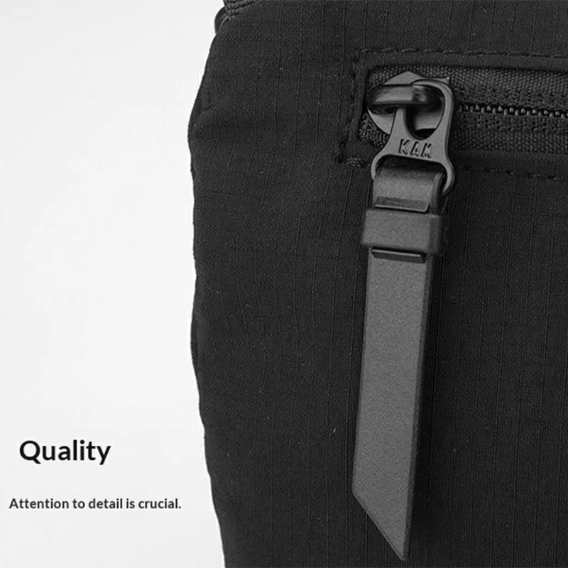 WEPOWER 881 Nylon Crossbody Chest Bag Waterproof Casual Commuter Shoulder Bag - Black