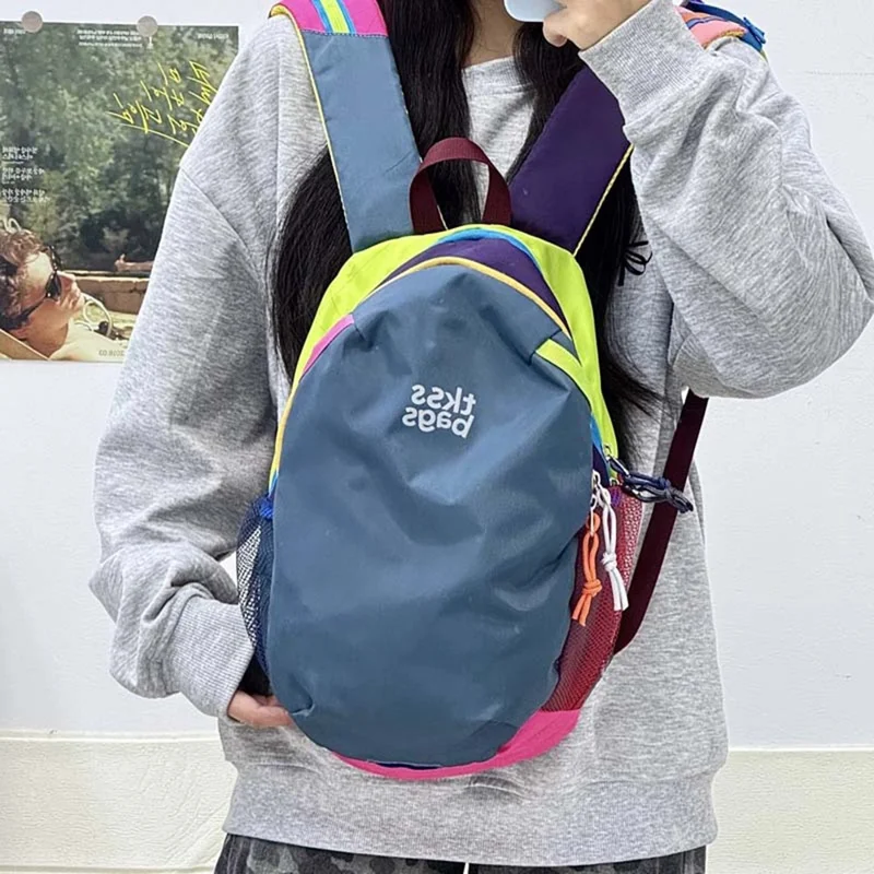 90178 Nylon Hiking Backpack Lightweight Travel Backpack Breathable Cycling Sports Bag with Independent Compartment