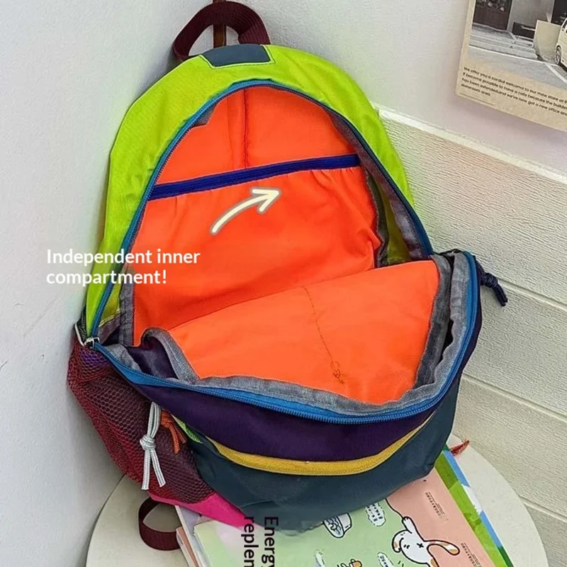 90178 Nylon Hiking Backpack Lightweight Travel Backpack Breathable Cycling Sports Bag with Independent Compartment