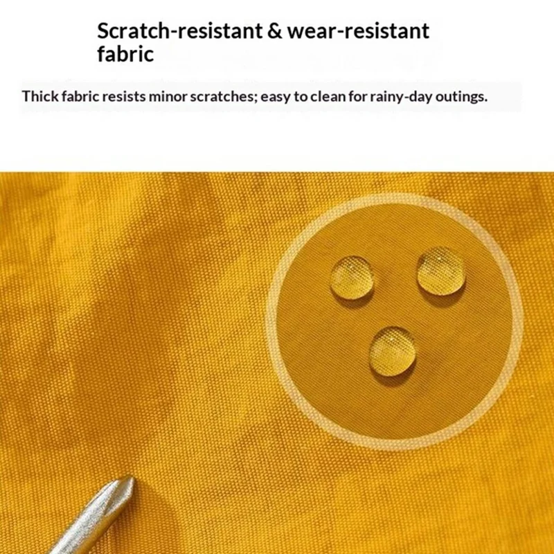 DSDSU Rozszerzalna torba podróżna o dużej pojemności, wodoodporna torba na siłownię, organizer bagażowy z ergonomiczną rączką - Żółty