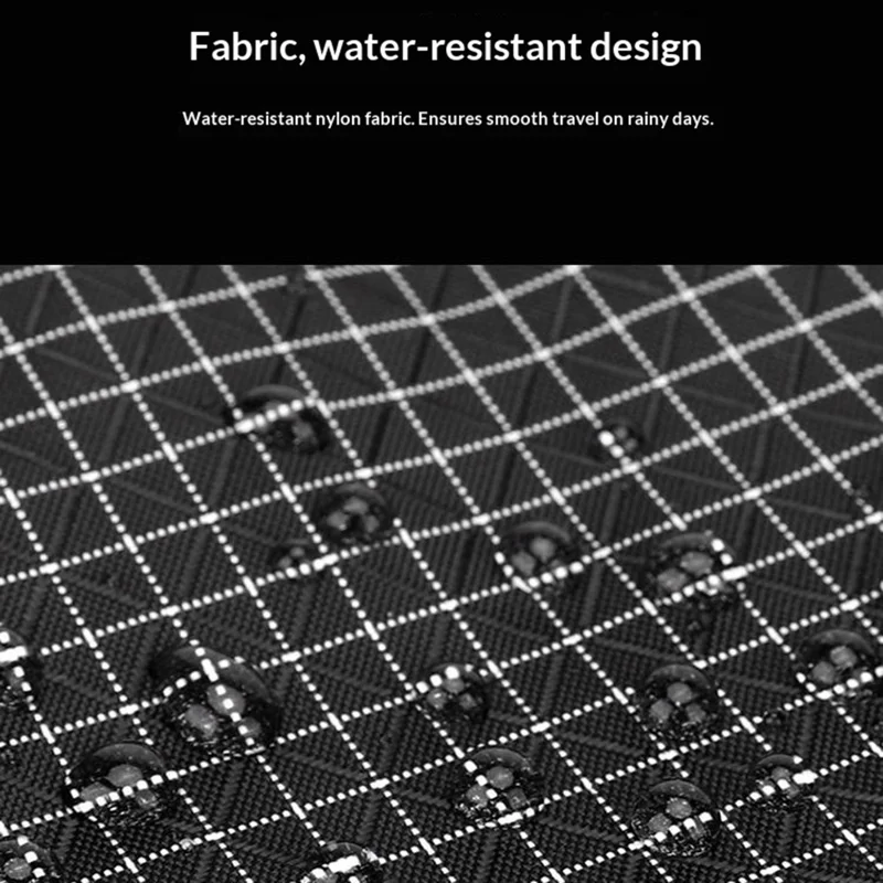 Nylon-Minimalist-Commuter-Umhängetasche wasserdicht, Einzelschultertasche – Schwarz