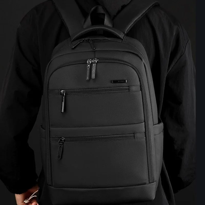 WEPOWER 1346 1680D Waterdichte Rugzak Grote Opbergzak met Meerdere Lagen Schouderzak met Zeshoekige Schouderbanden - Zwart