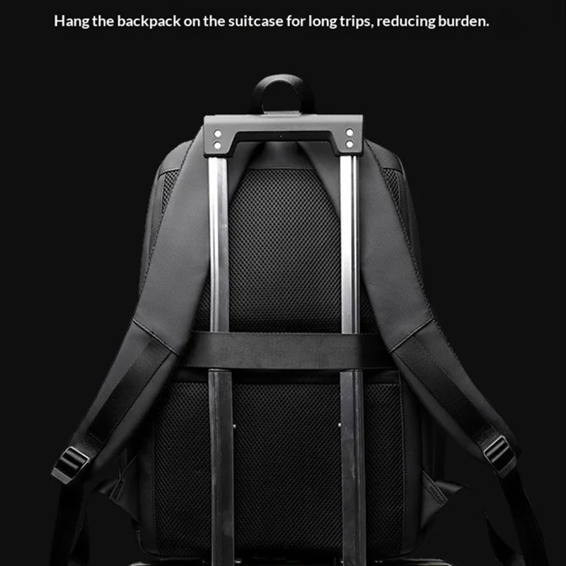 WEPOWER 1346 1680D Waterdichte Rugzak Grote Opbergzak met Meerdere Lagen Schouderzak met Zeshoekige Schouderbanden - Zwart