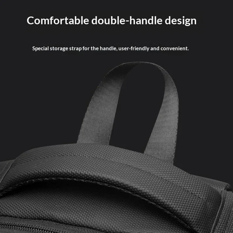 WEPOWER 1346 1680D Waterdichte Rugzak Grote Opbergzak met Meerdere Lagen Schouderzak met Zeshoekige Schouderbanden - Zwart