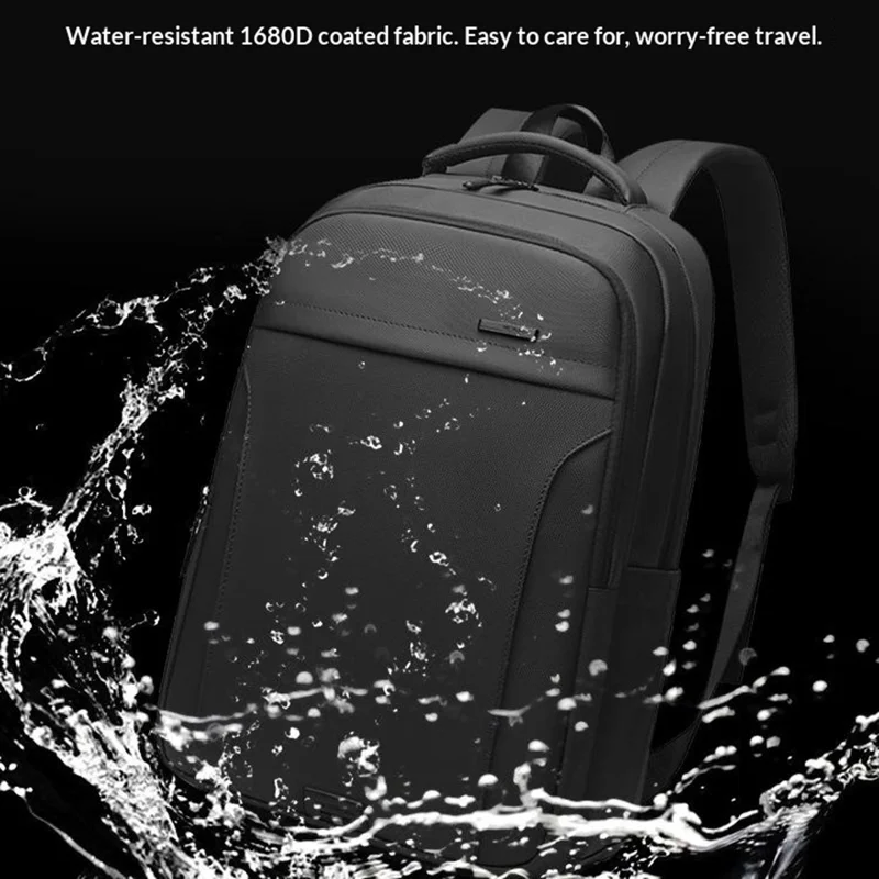 WEPOWER 1342 1680D vandtæt rygsæk med stort rumfang skuldertaske med flere opbevaringslag og justerbare bikunststofremme - Sort