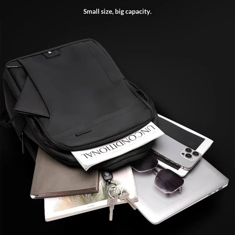 WEPOWER 1342 1680D vandtæt rygsæk med stort rumfang skuldertaske med flere opbevaringslag og justerbare bikunststofremme - Sort