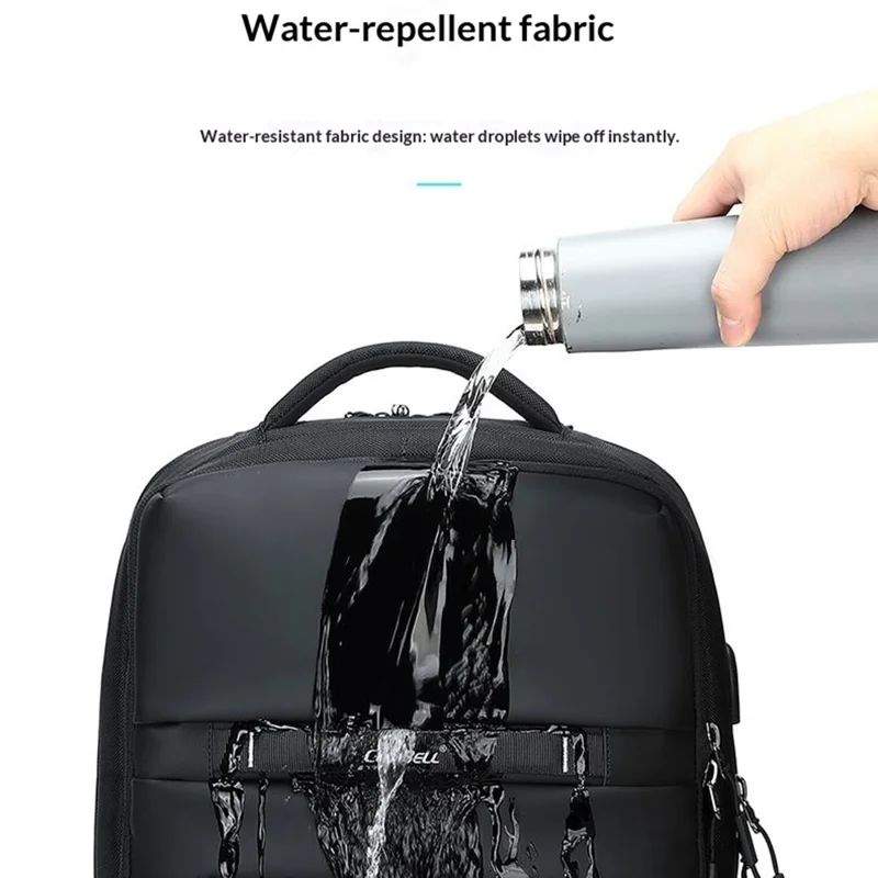 COOLBELL CB-8316 15.6 Inch Laptop Backpack for Men Business / Short Trip Travel Bag Splash-Proof Daypack - Black