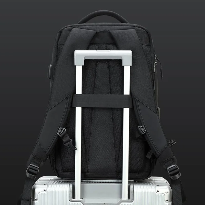 COOLBELL CB-8316 15.6 Inch Laptop Backpack for Men Business / Short Trip Travel Bag Splash-Proof Daypack - Black