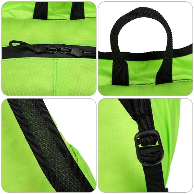 Mochila plegable HAWEEL HWL7033 para viaje al aire libre, ligera de poliéster, portátil, color verde