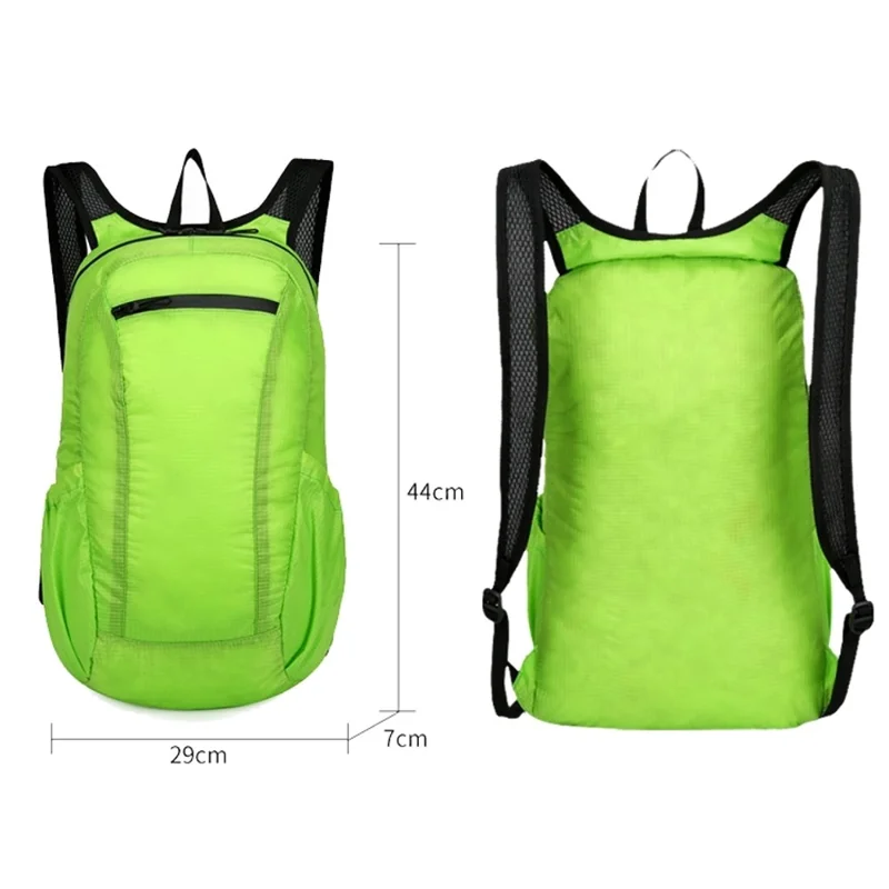 Mochila plegable HAWEEL HWL7033 para viaje al aire libre, ligera de poliéster, portátil, color verde