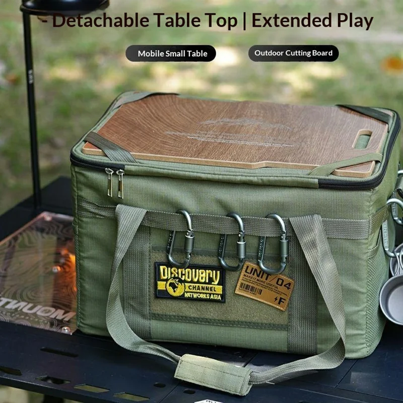 SNLM-361 36 л Тактическая дорожная сумка с разделочной доской, многофункциональная кемпинговая сумка для улицы — зеленый