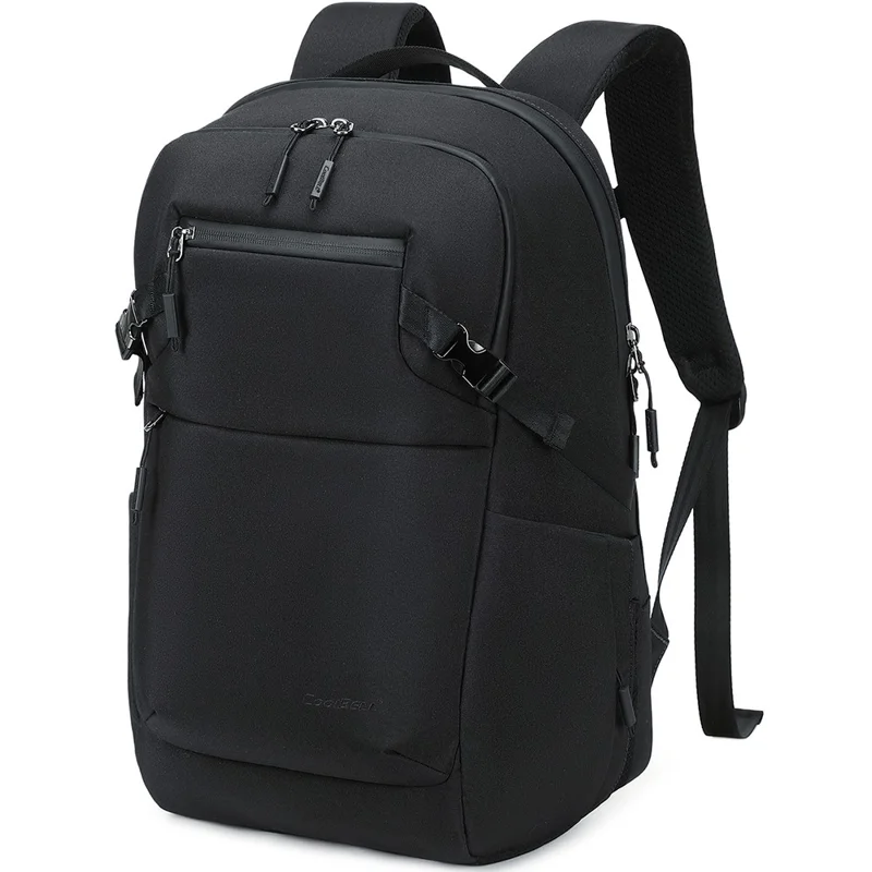COOLBELL CB-8318 30L Breathable Business Travel Backpack Large Capacity Waterproof 15 inch Laptop Storage Bag - Black