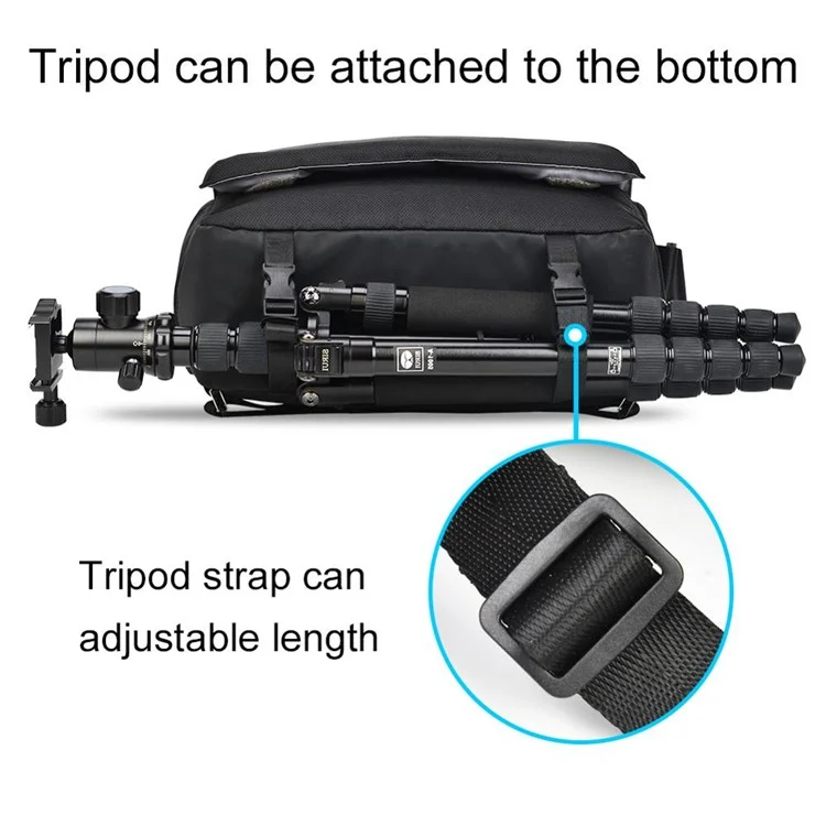 CADEN K12 Sac à Bandoulière DSLR Camera Messenger à Grande Capacité Pour Les Voyages en Plein Air
