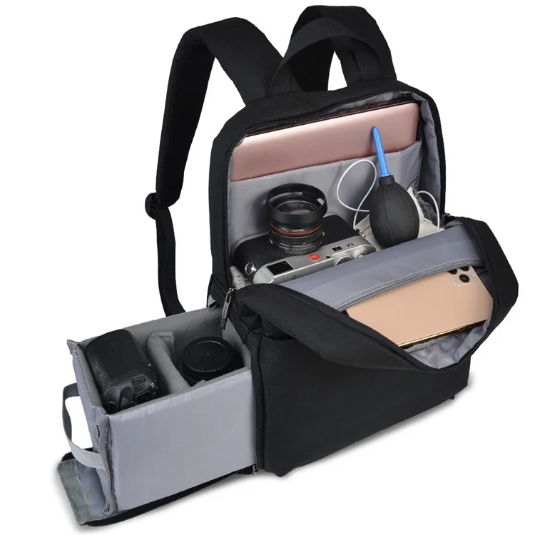 Caden L4 Waterproof SLR/DSLR Camera Backpack Case di Viaggio Per la Telecamera Per la Telecamera Per la Telecamera Per la Fotocamera e Lenti Canon Nikon Sony - Dimensioni S 29x13x39cm/nero