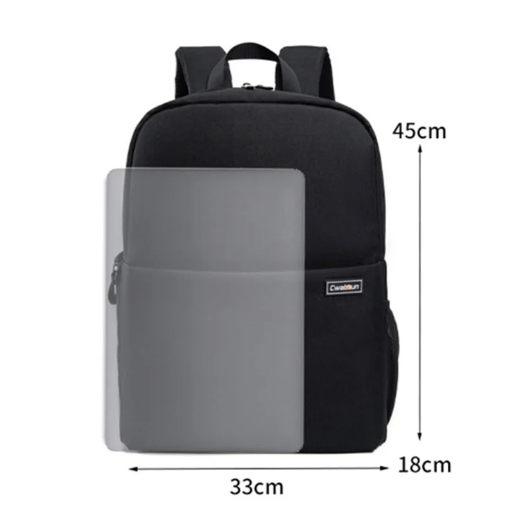 CADEN L4 Anti-Theft and Waterproof Camera Backpack SLR/DSLR Camera Backpack Leisure Travel Bag with Tripod Fastener - Size L 35x18x45cm