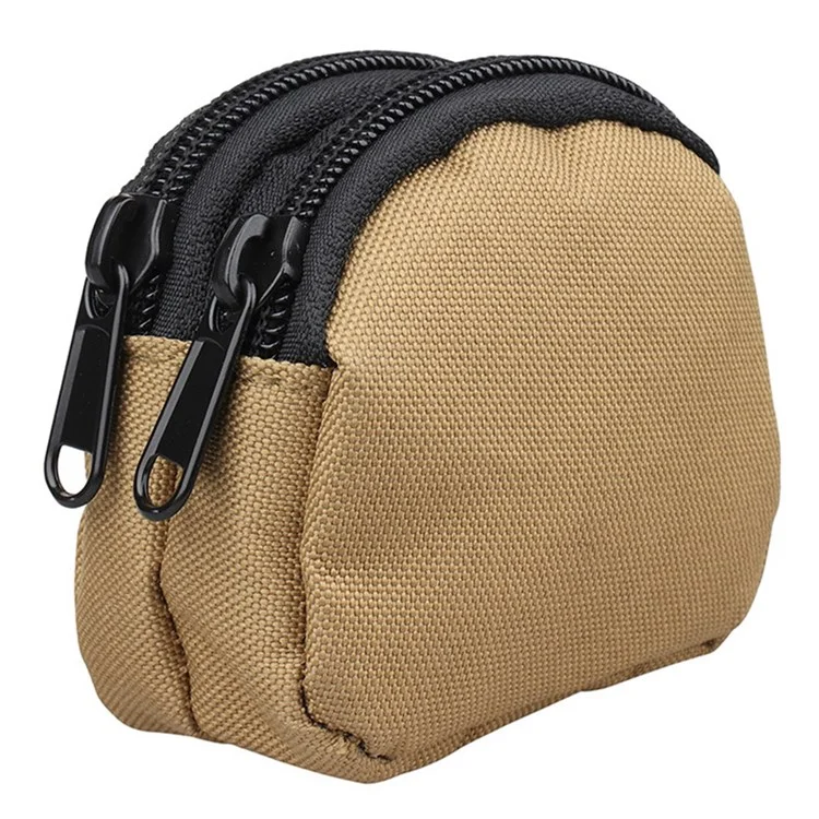 H25 Sac à Taille Sportive Tactique en Plein Air Double Poches 1000d Nylon Mini Coin Keys Rangement Sachet