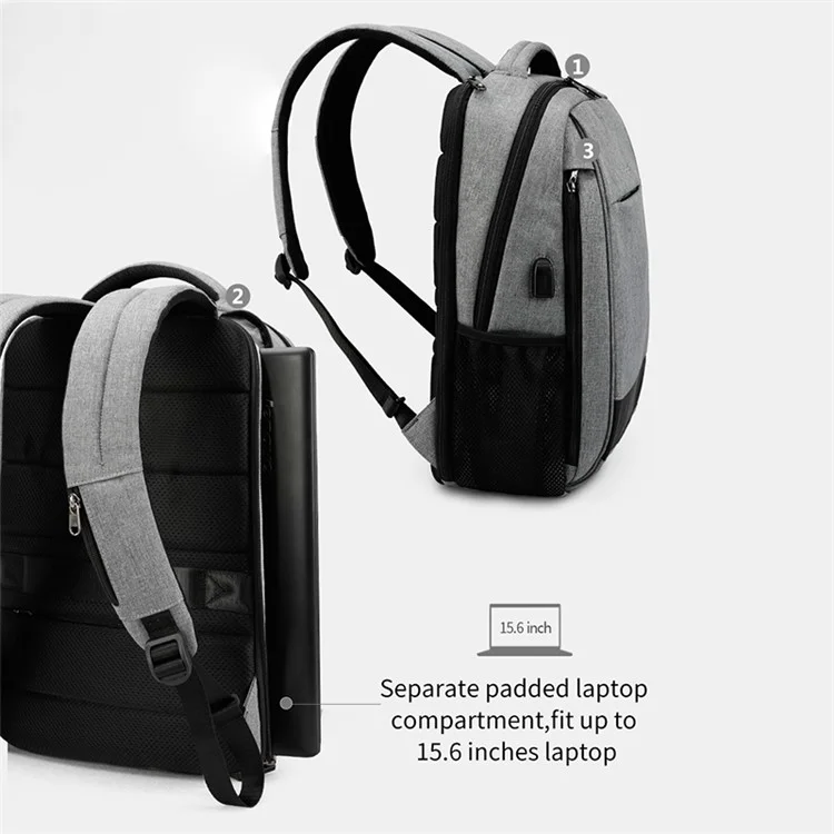 Tigernu T-B3516 Против Крае 15,6 "рюкзак Для Ноутбука. - Серый