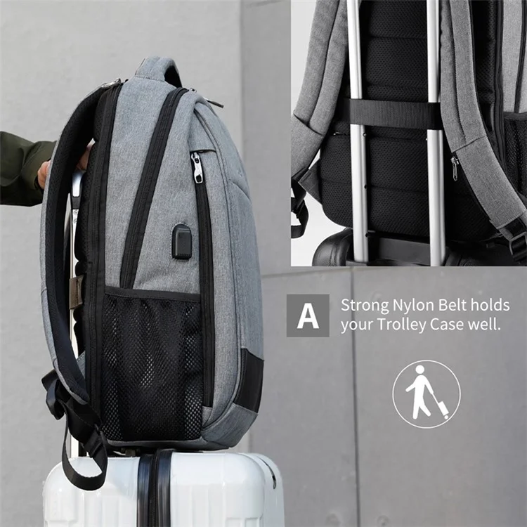 Tigernu T-B3516 Против Крае 15,6 "рюкзак Для Ноутбука. - Серый