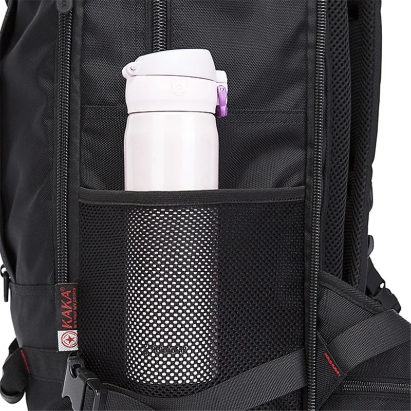 KAKA KA-2050 40L Sac à Dos Imperméable avec Boucle de Poitrine pour le Camping, la Randonnée, les Voyages - Noir