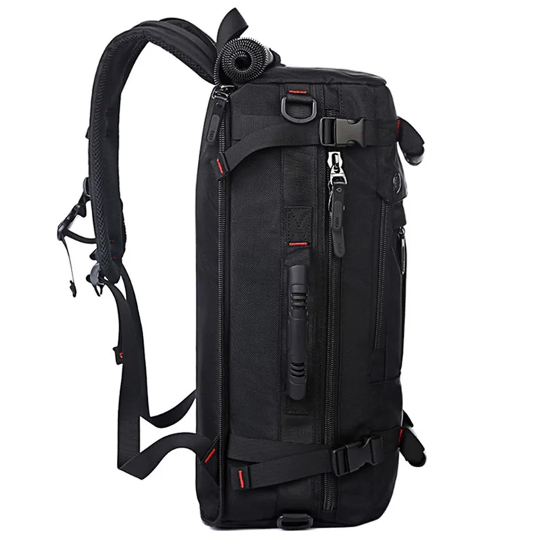 KAKA KA-2050 40L Sac à Dos Imperméable avec Boucle de Poitrine pour le Camping, la Randonnée, les Voyages - Noir