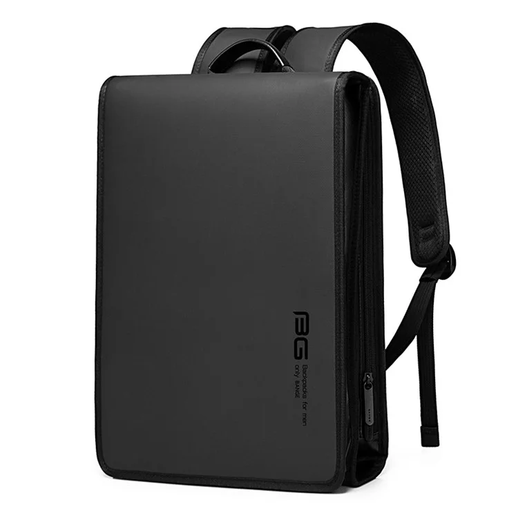 BANGE BG-7252 Zaino da uomo stile business Borsa per laptop Borsa a spalla Forniture da viaggio - Nero