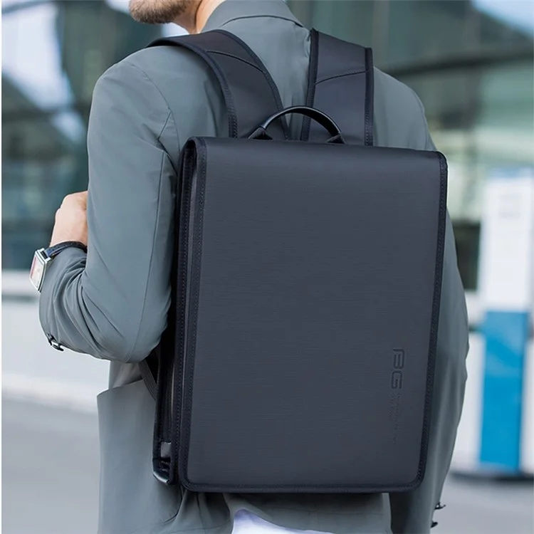 BANGE BG-7252 Zaino da uomo stile business Borsa per laptop Borsa a spalla Forniture da viaggio - Nero