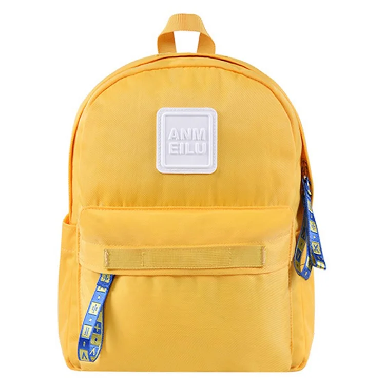 ANMEILU 1043 Solid Color Casual Nylon Backpack Mini Shoulder Bag for iPad Pro 9.7-inch (Small Size) - Yellow