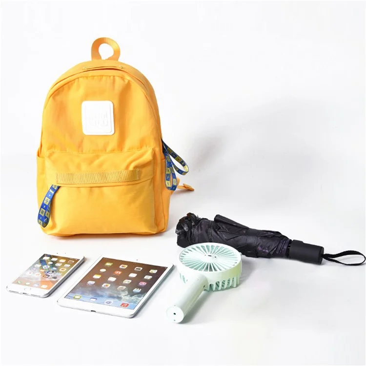 ANMEILU 1043 Solid Color Casual Nylon Backpack Mini Shoulder Bag for iPad Pro 9.7-inch (Small Size) - Yellow