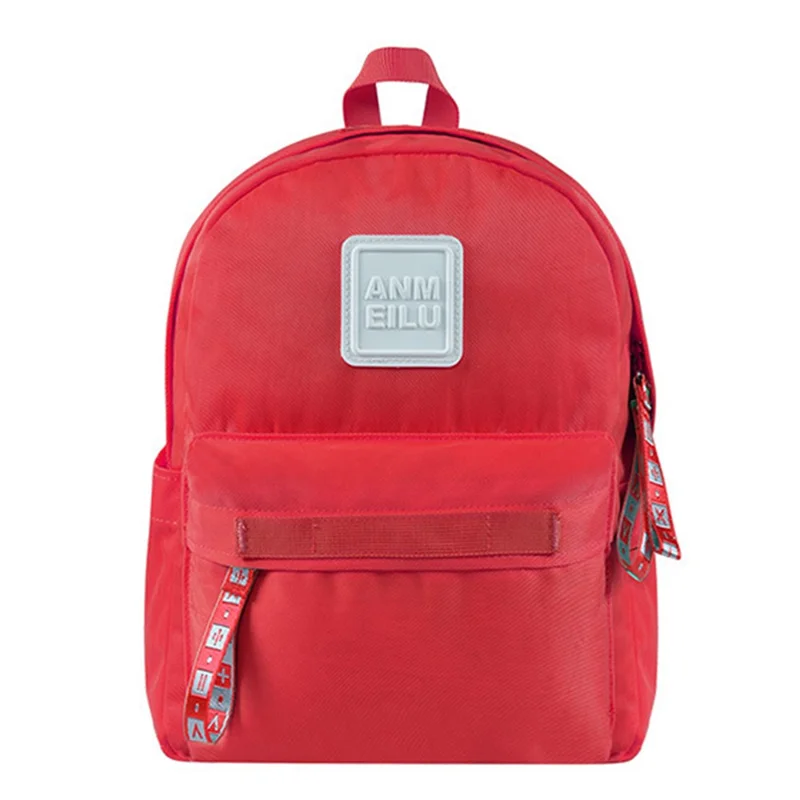 ANMEILU 1043 Jednokolorowy Pielęgnacyjny Plecak z Nylonu Mini Torebka na Ramię na iPad Pro 9,7-calowy (Mały Rozmiar) - Czerwony