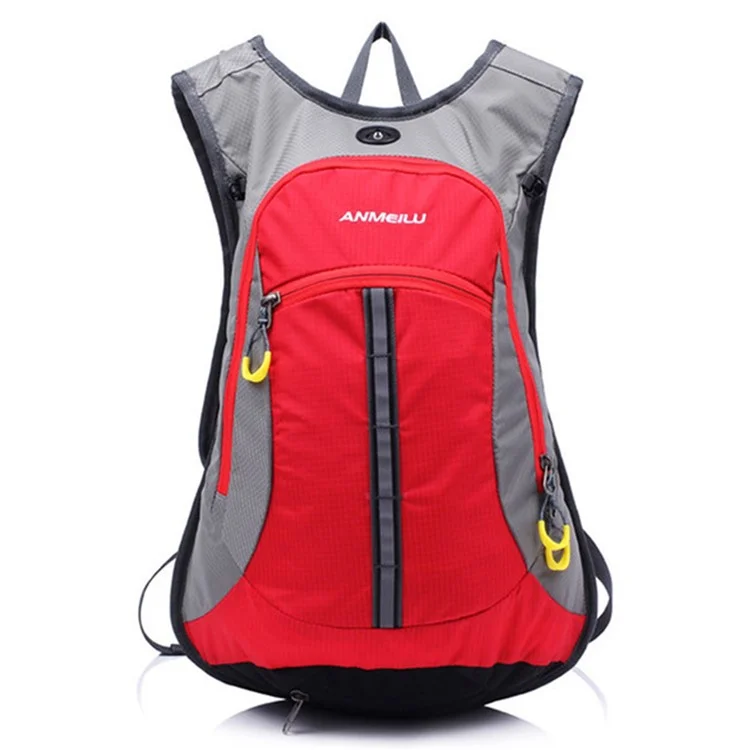 ANMEILU 1008 Sport Backpack 15L Lightweight Backpack Wear-Resistant Backpack Travel Daypack for Women Men - Red