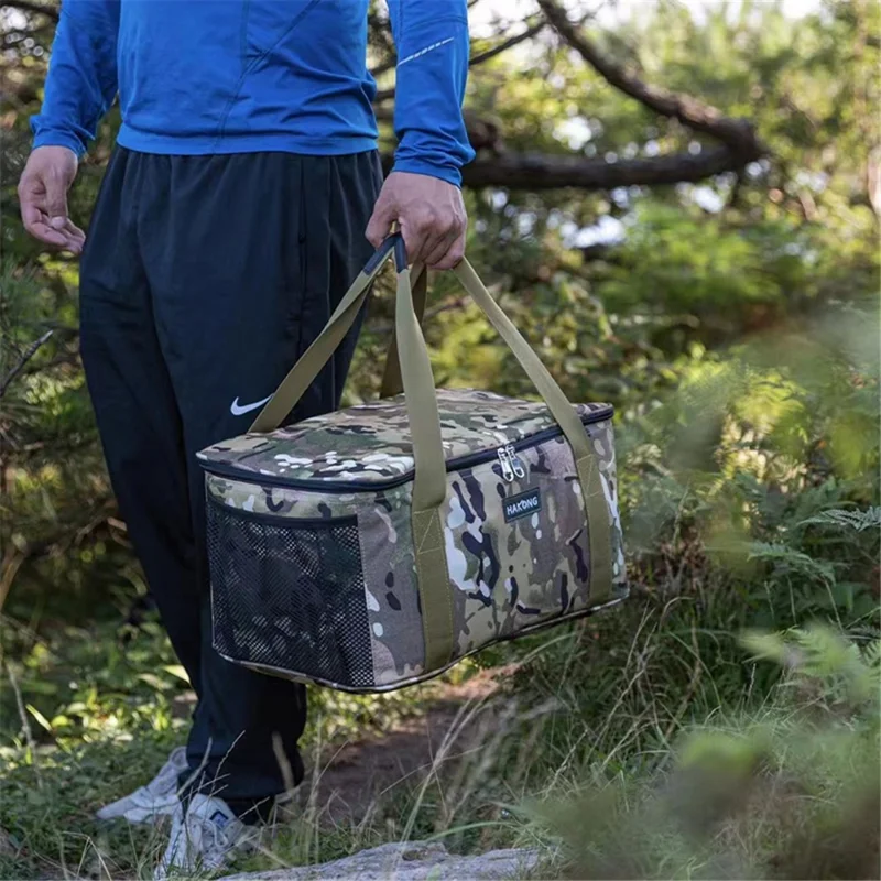 HAKONG Bolsa de Campamento de Camuflaje al Aire Libre de Gran Capacidad para Picnic